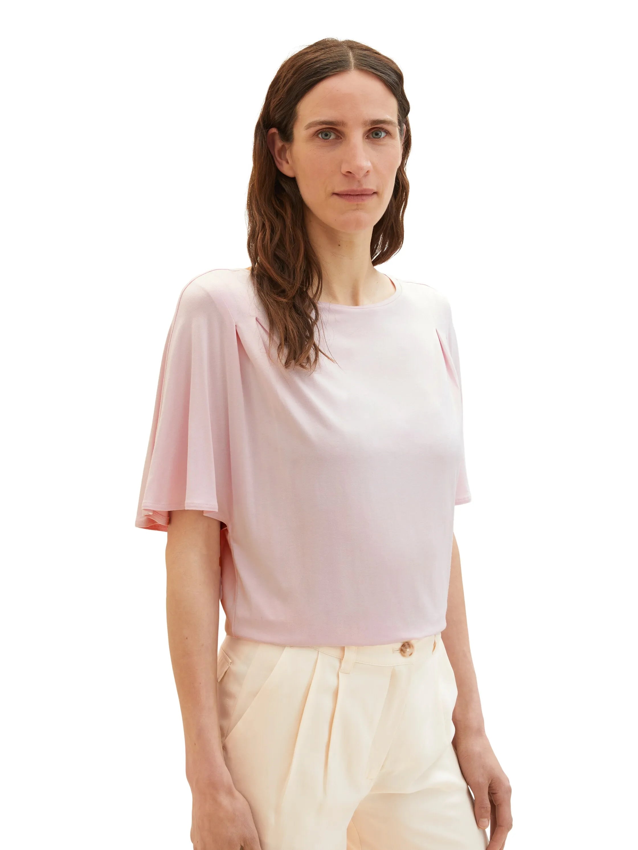 Tom Tailor Breeze Rose Women T-Shirt with Pleating SKU: 1036791_31651 Image 01