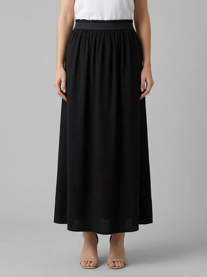 Denim Tom Tailor Deep Black Women Maxi Skirt with a Side Slit SKU: 1036830_14482 Image 00
