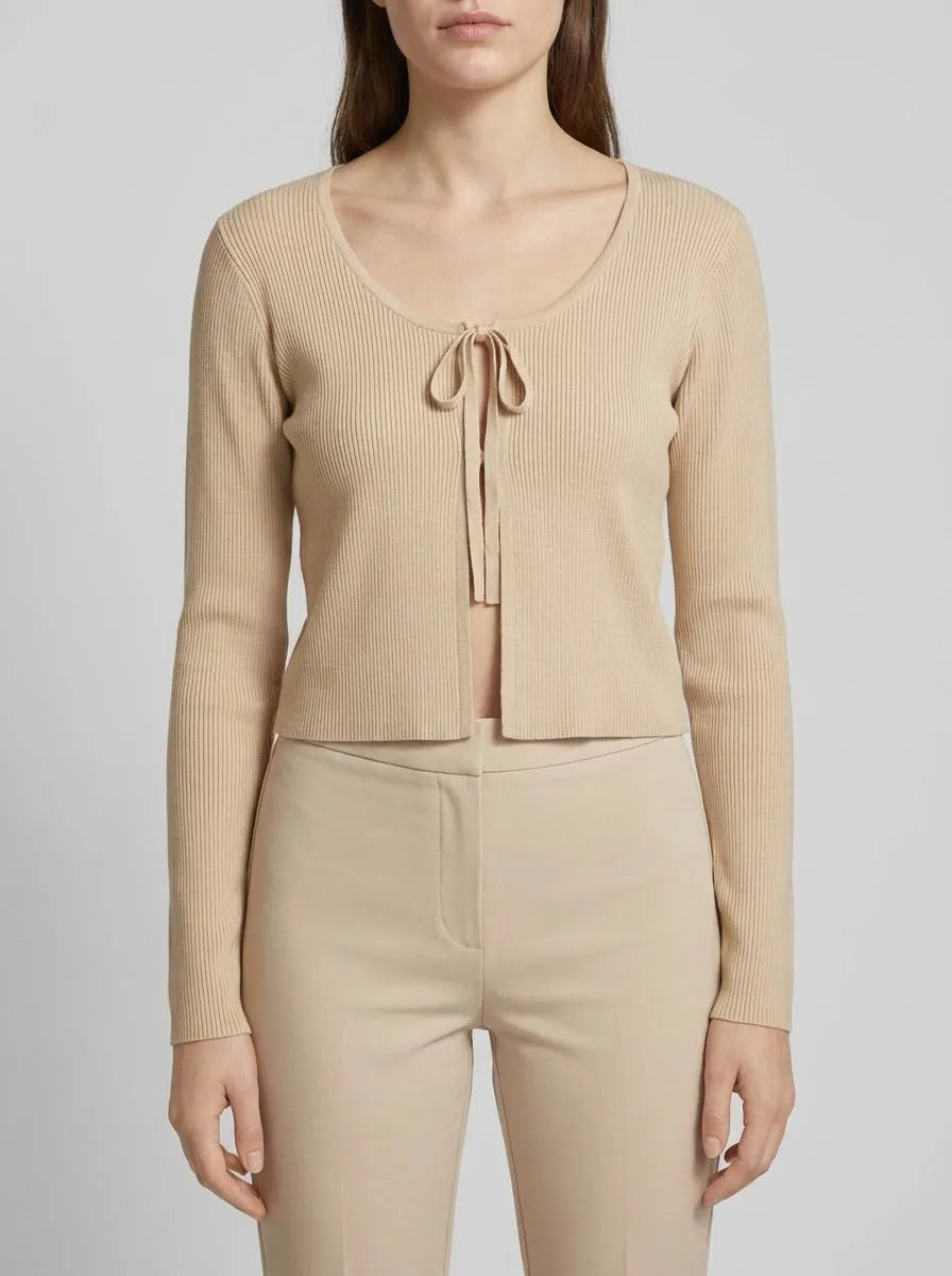 Denim Tom Tailor Dusty Sand Beige Women Regular Fit Long-Sleeved Cardigans SKU: 1036858_31700 Image 00