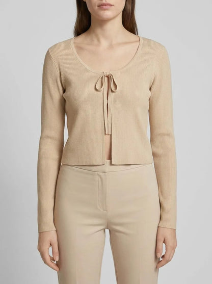 Denim Tom Tailor Dusty Sand Beige Women Regular Fit Long-Sleeved Cardigans SKU: 1036858_31700 Image 00