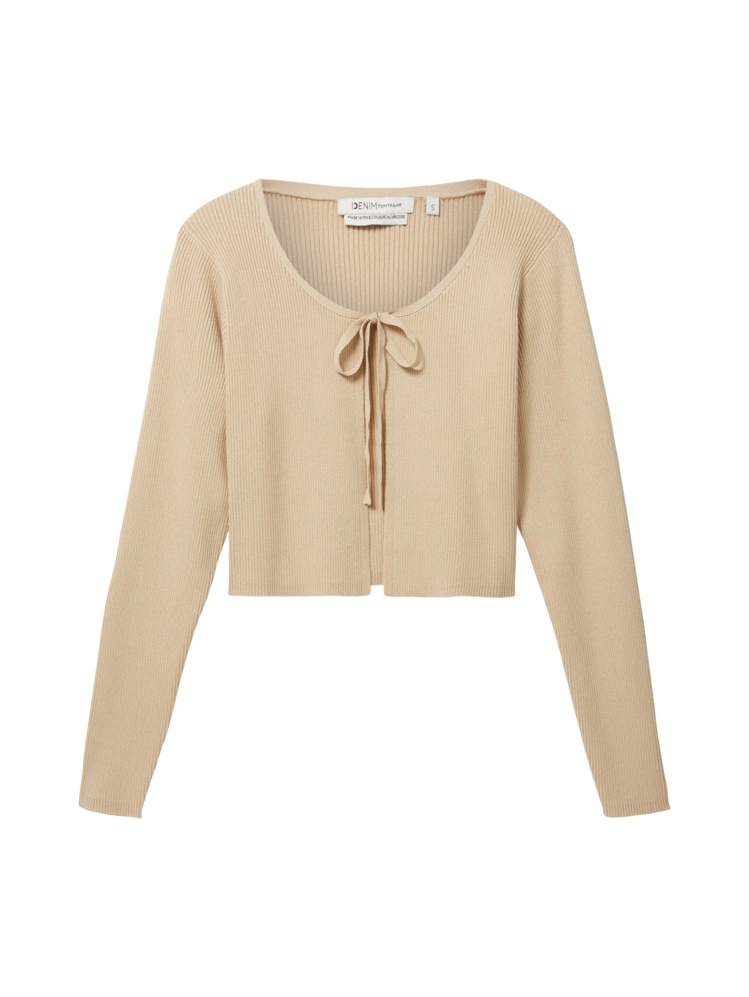 Denim Tom Tailor Dusty Sand Beige Women Regular Fit Long-Sleeved Cardigans SKU: 1036858_31700 Image 07