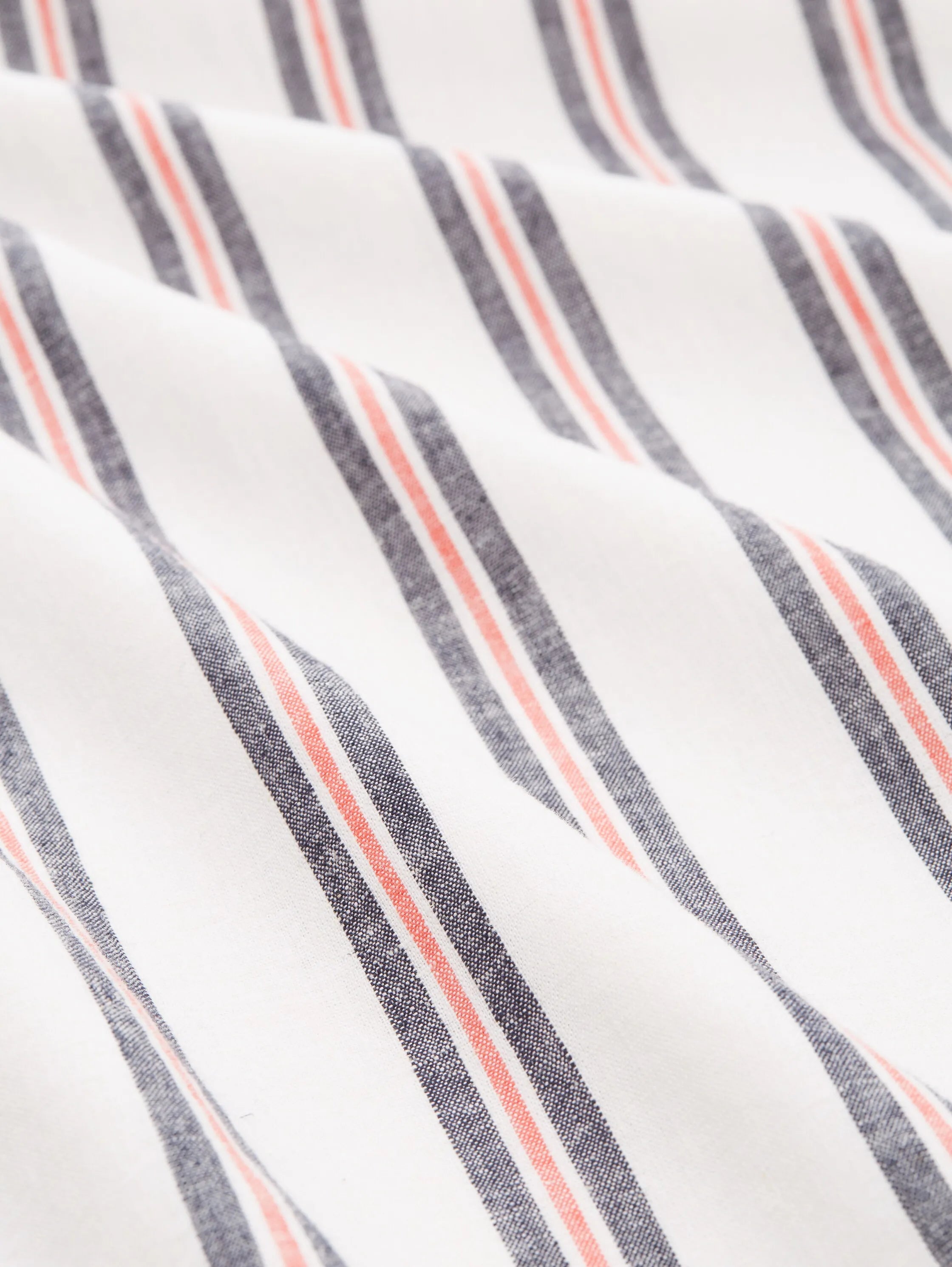 Denim Tom Tailor White Navy Red Stripe Men Striped Shirt SKU: 1037198_32131 Image 06