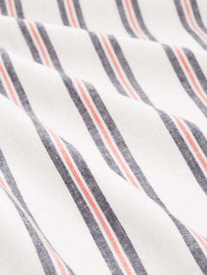 Denim Tom Tailor White Navy Red Stripe Men Striped Shirt SKU: 1037198_32131 Image 06