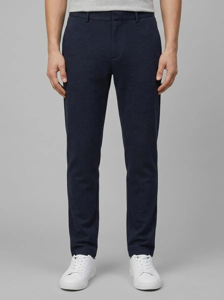 Tom Tailor Blue Classic Melange Men Travis Slim Chinos SKU: 1037546_32850 Image 00