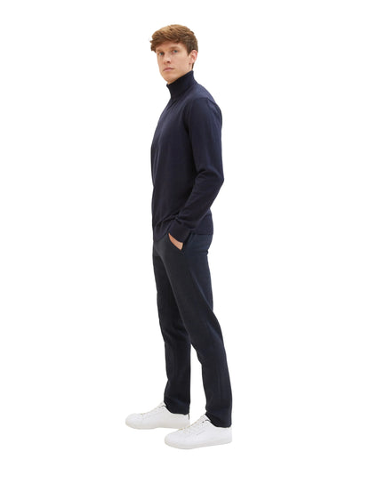 Tom Tailor Blue Classic Melange Men Travis Slim Chinos SKU: 1037546_32850 Image 02