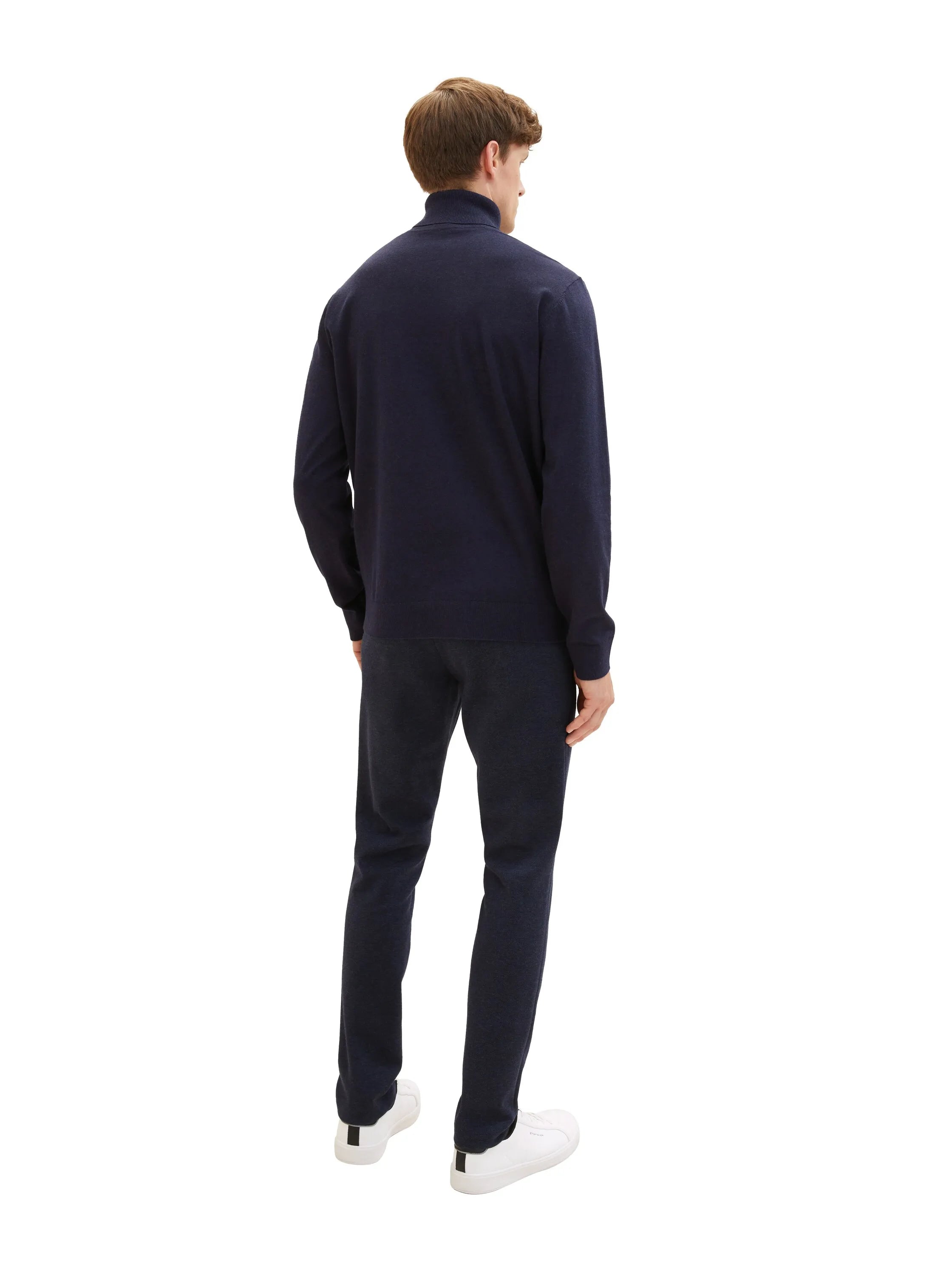 Tom Tailor Blue Classic Melange Men Travis Slim Chinos SKU: 1037546_32850 Image 04