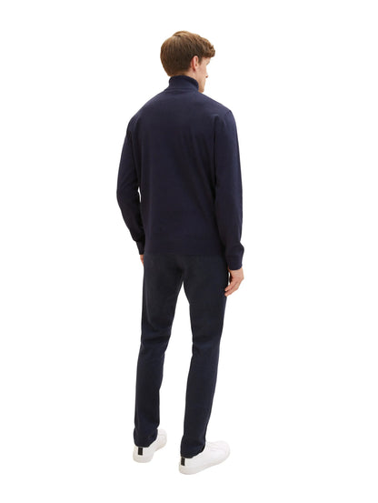 Tom Tailor Blue Classic Melange Men Travis Slim Chinos SKU: 1037546_32850 Image 04