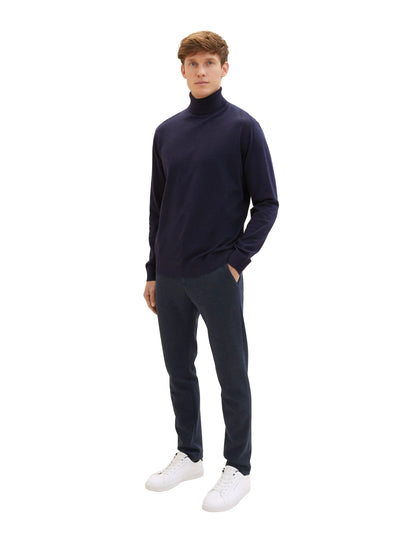 Tom Tailor Blue Classic Melange Men Travis Slim Chinos SKU: 1037546_32850 Image 06