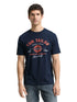 Tom Tailor Dark Blue Silhouette Men T-Shirt with Logo Print SKU: 1037735_40004 Image 03