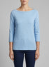 Tom Tailor Light Fjord Blue Women T-Shirt with a Submarine Neckline SKU: 1038028_34587 Image 00