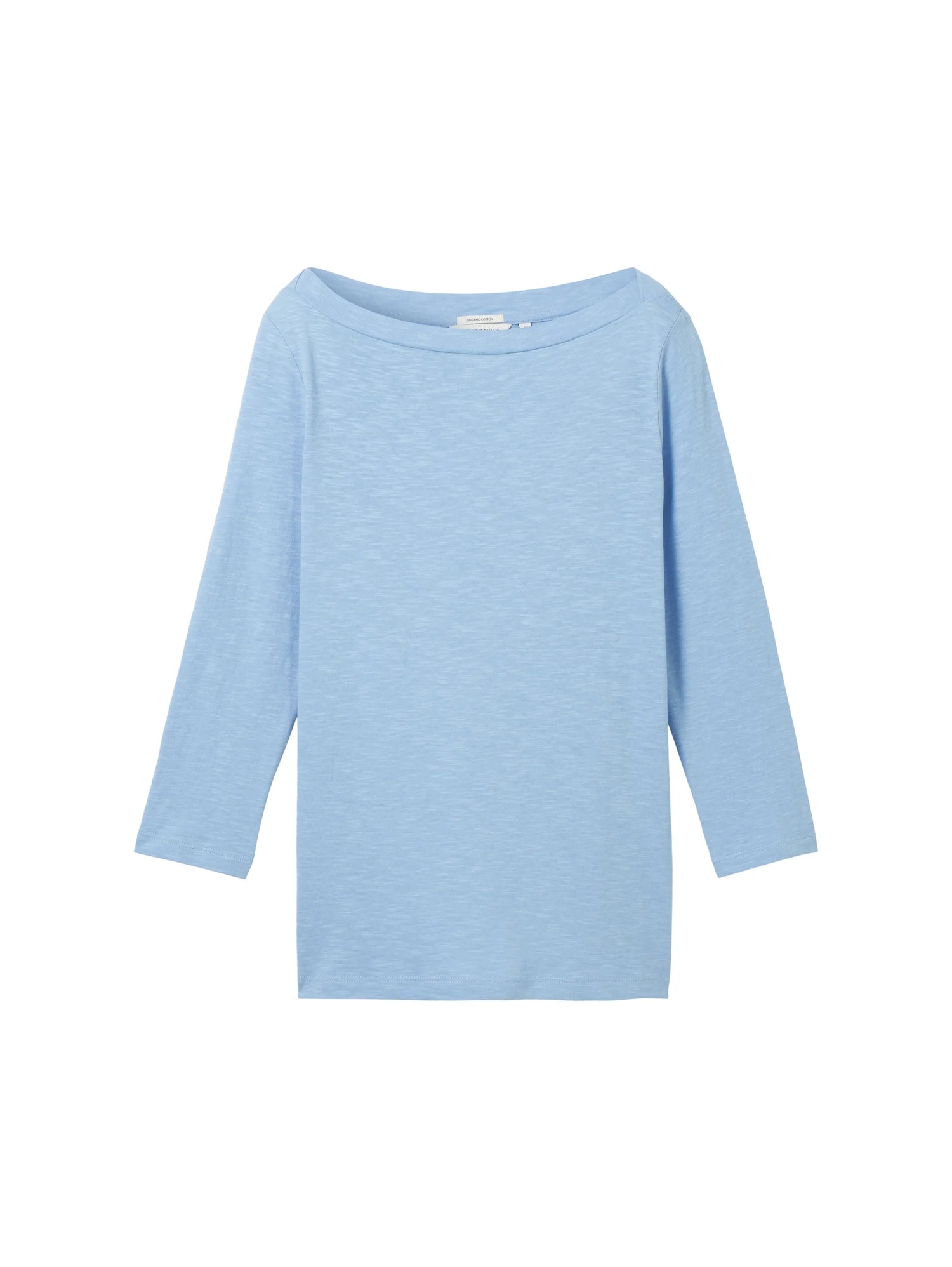 Tom Tailor Light Fjord Blue Women T-Shirt with a Submarine Neckline SKU: 1038028_34587 Image 07