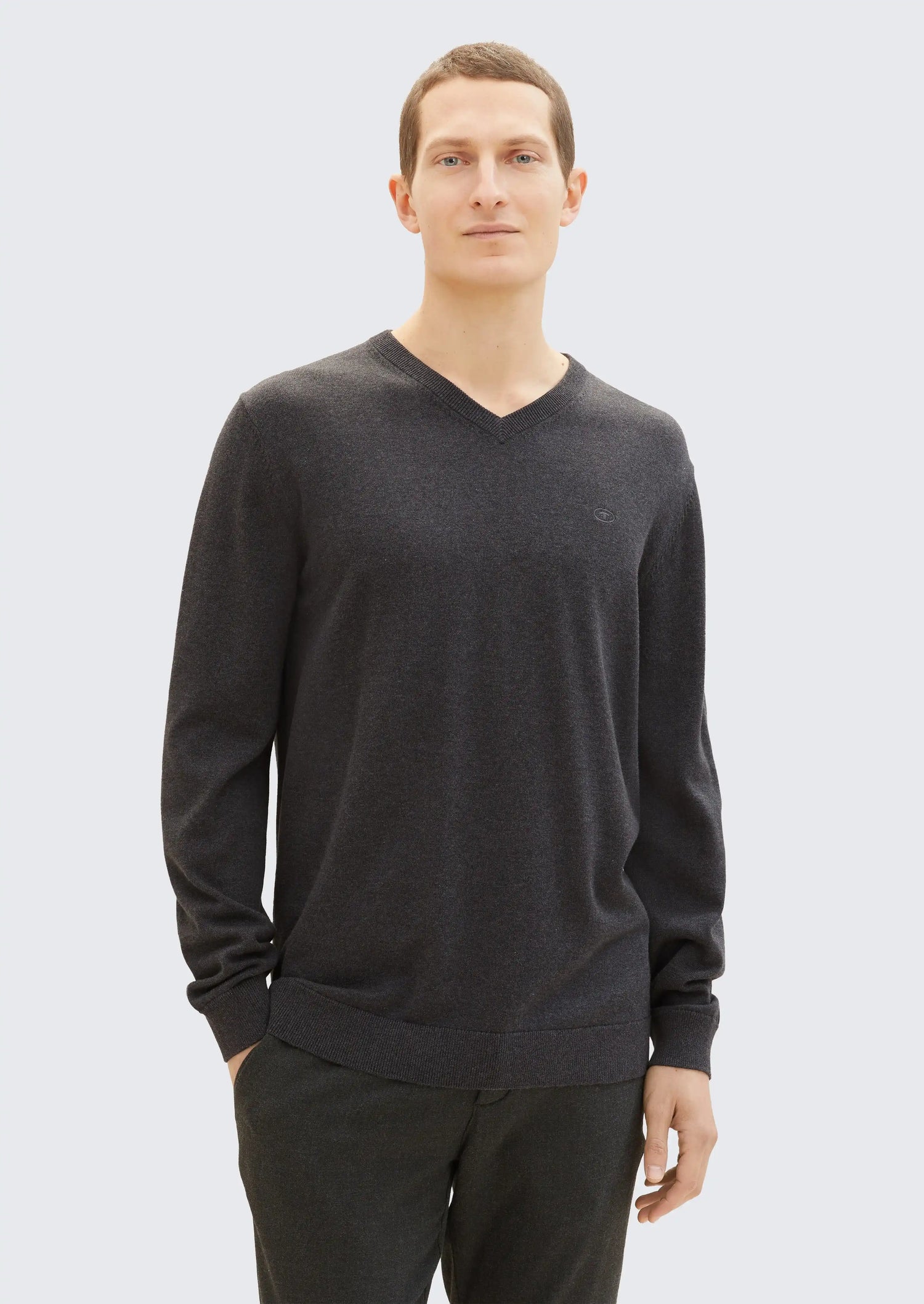 Tom Tailor_0_Knitted Jumper with V-Neck_1038427_10617_02