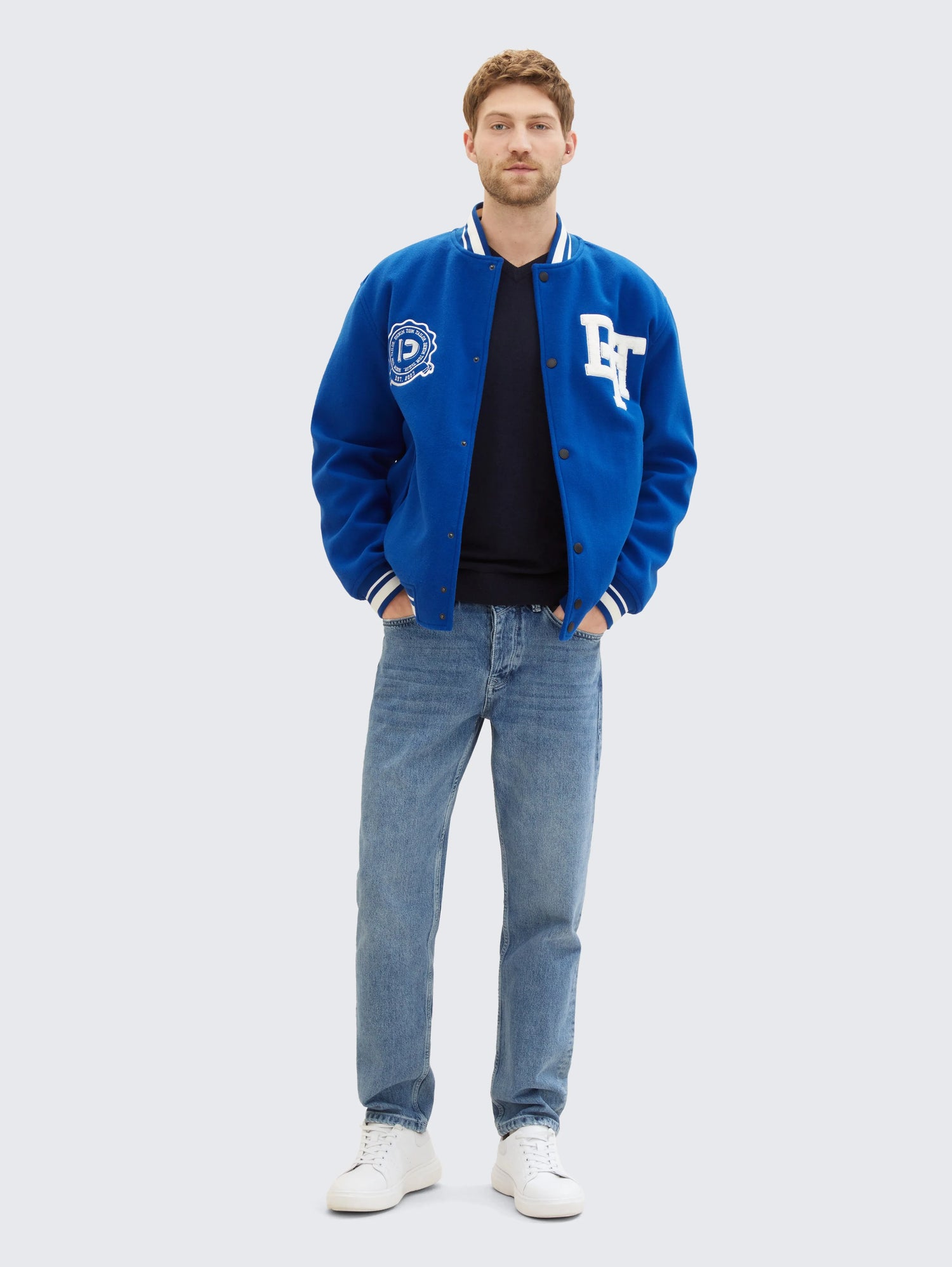 Tom Tailor_0_Knitted Jumper with V-Neck_1038427_13160_01