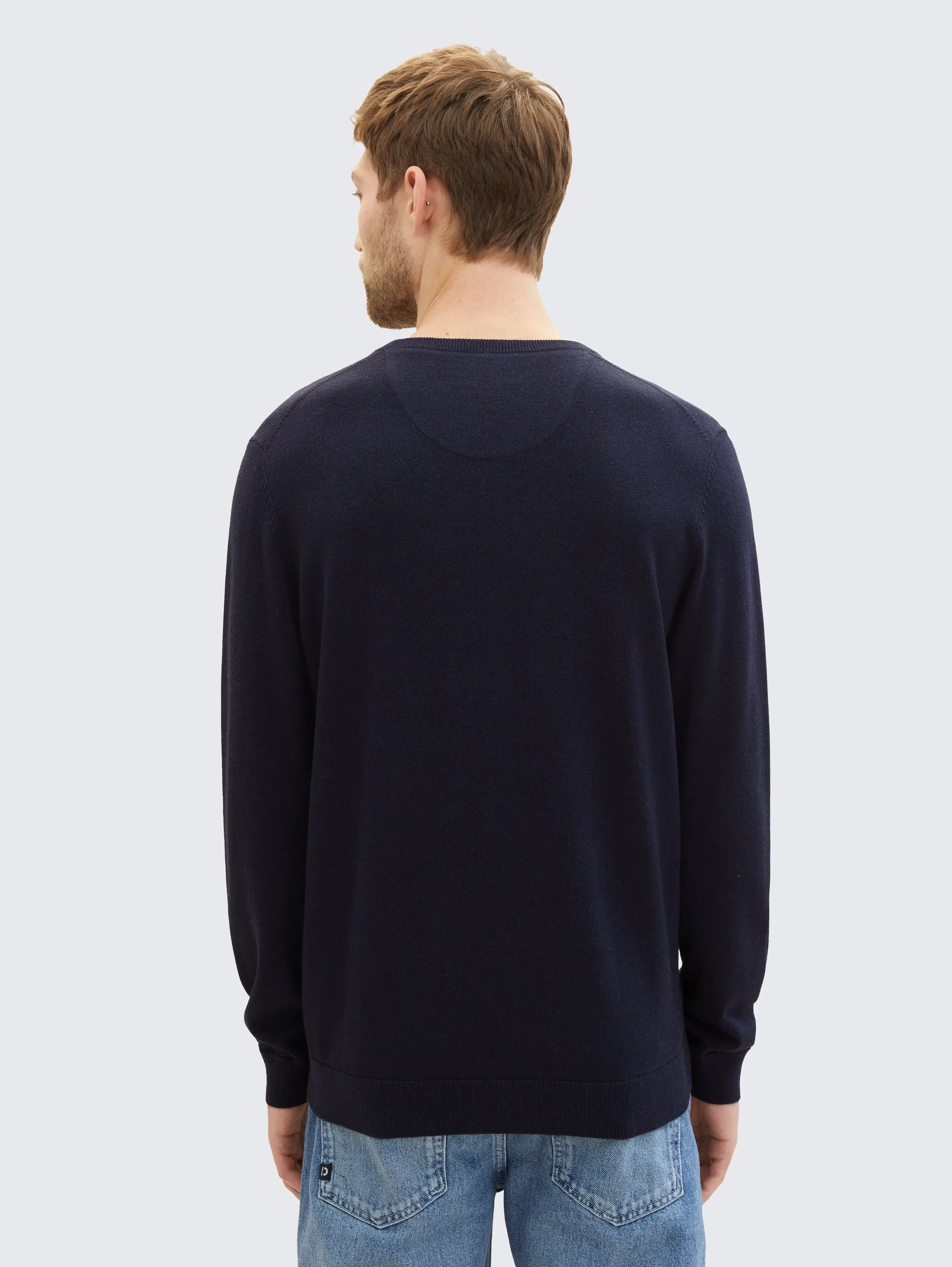 Tom Tailor_0_Knitted Jumper with V-Neck_1038427_13160_03
