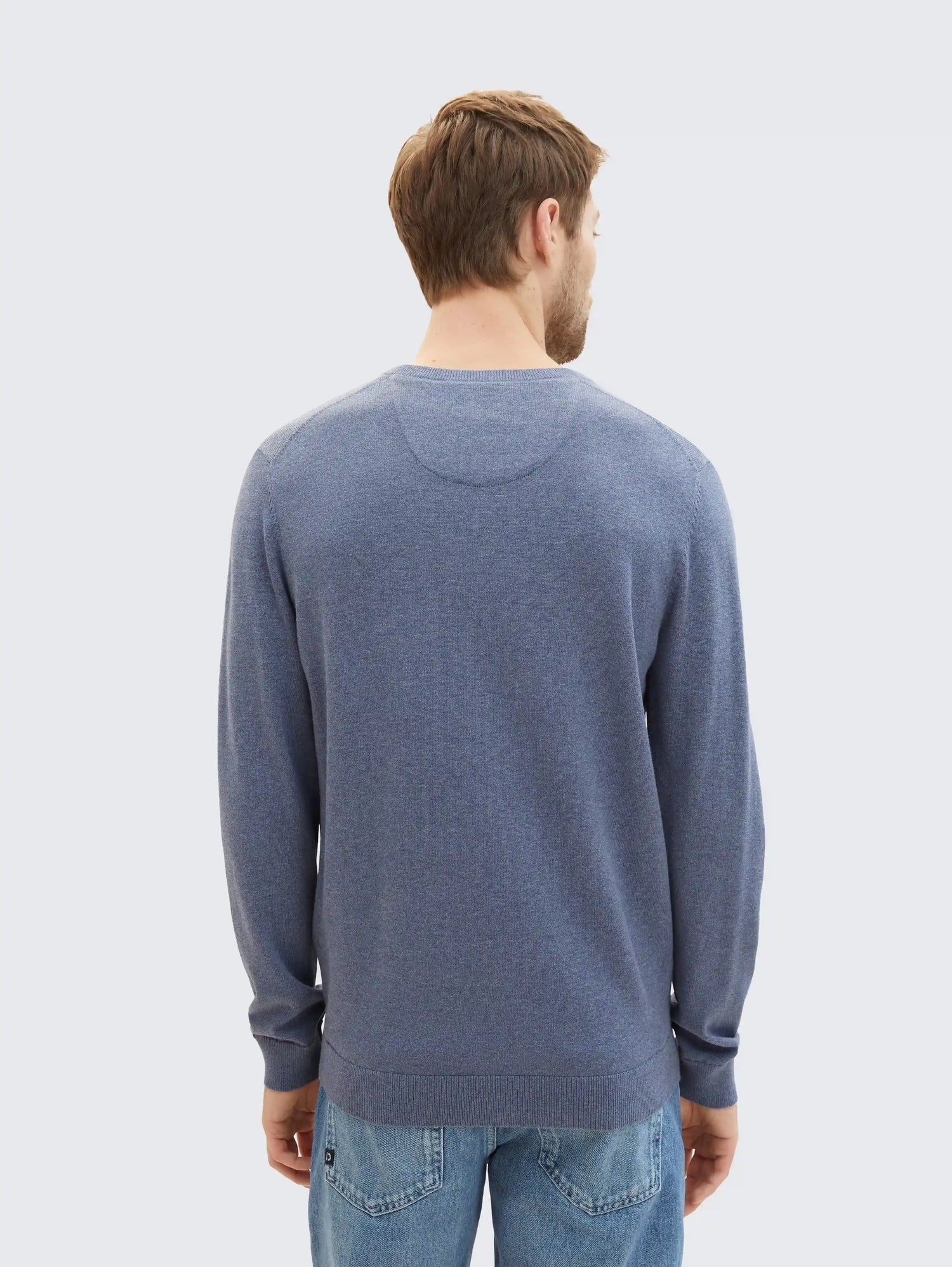 Tom Tailor_0_Knitted Jumper with V-Neck_1038427_18964_03