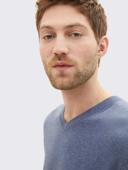 Tom Tailor_0_Knitted Jumper with V-Neck_1038427_18964_05