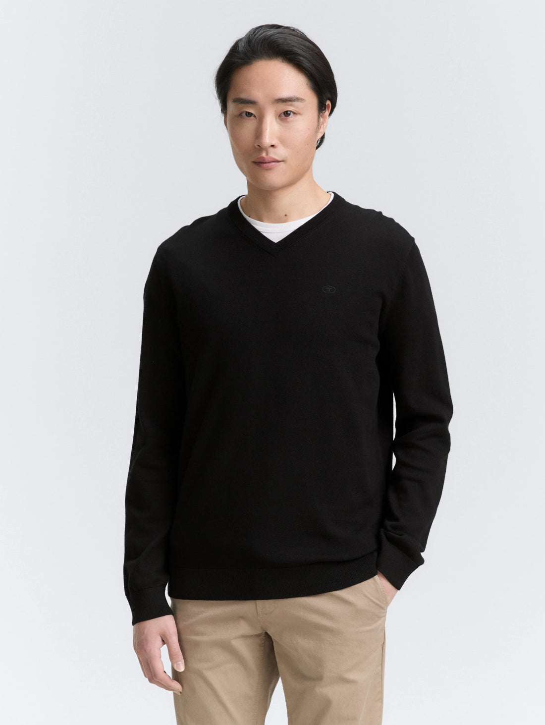 Tom Tailor_0_Knitted Jumper with V-Neck_1039806_29999_02