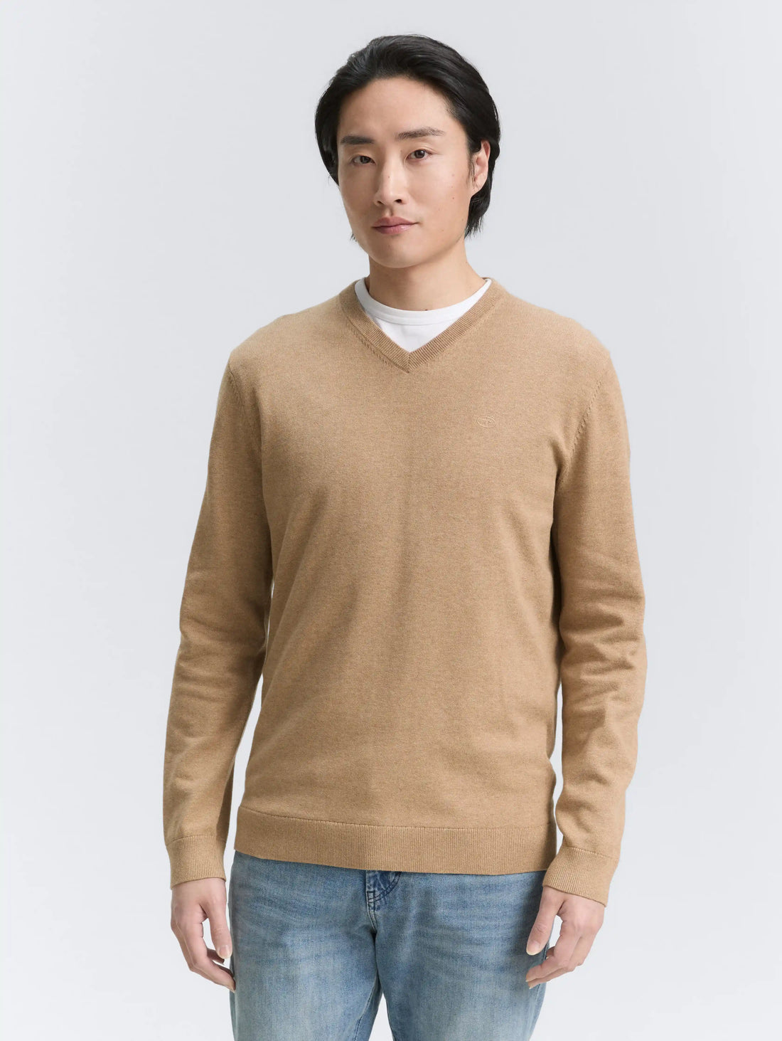 Tom Tailor_0_Knitted Jumper with V-Neck_1039806_31089_02