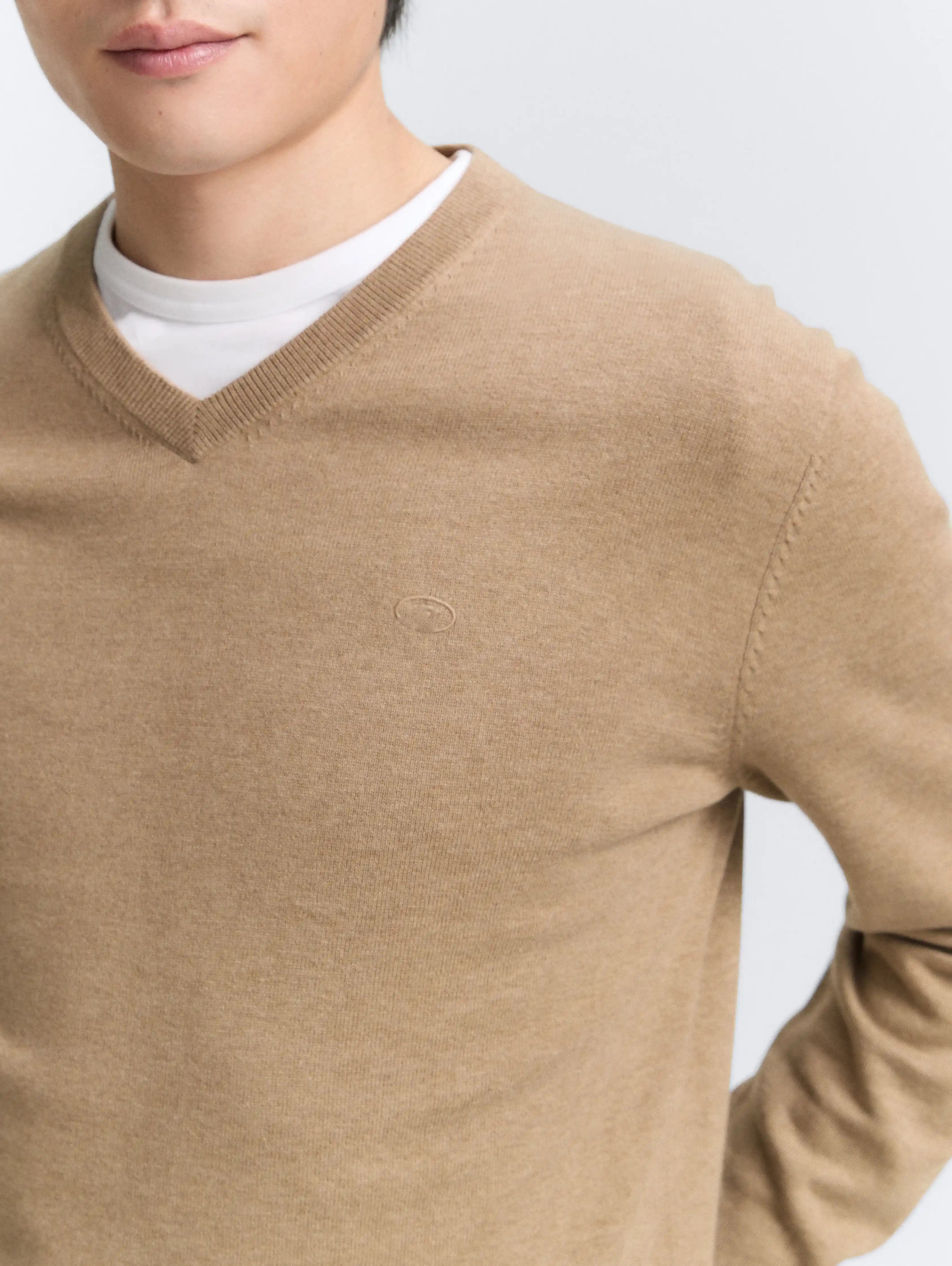 Tom Tailor_0_Knitted Jumper with V-Neck_1039806_31089_05