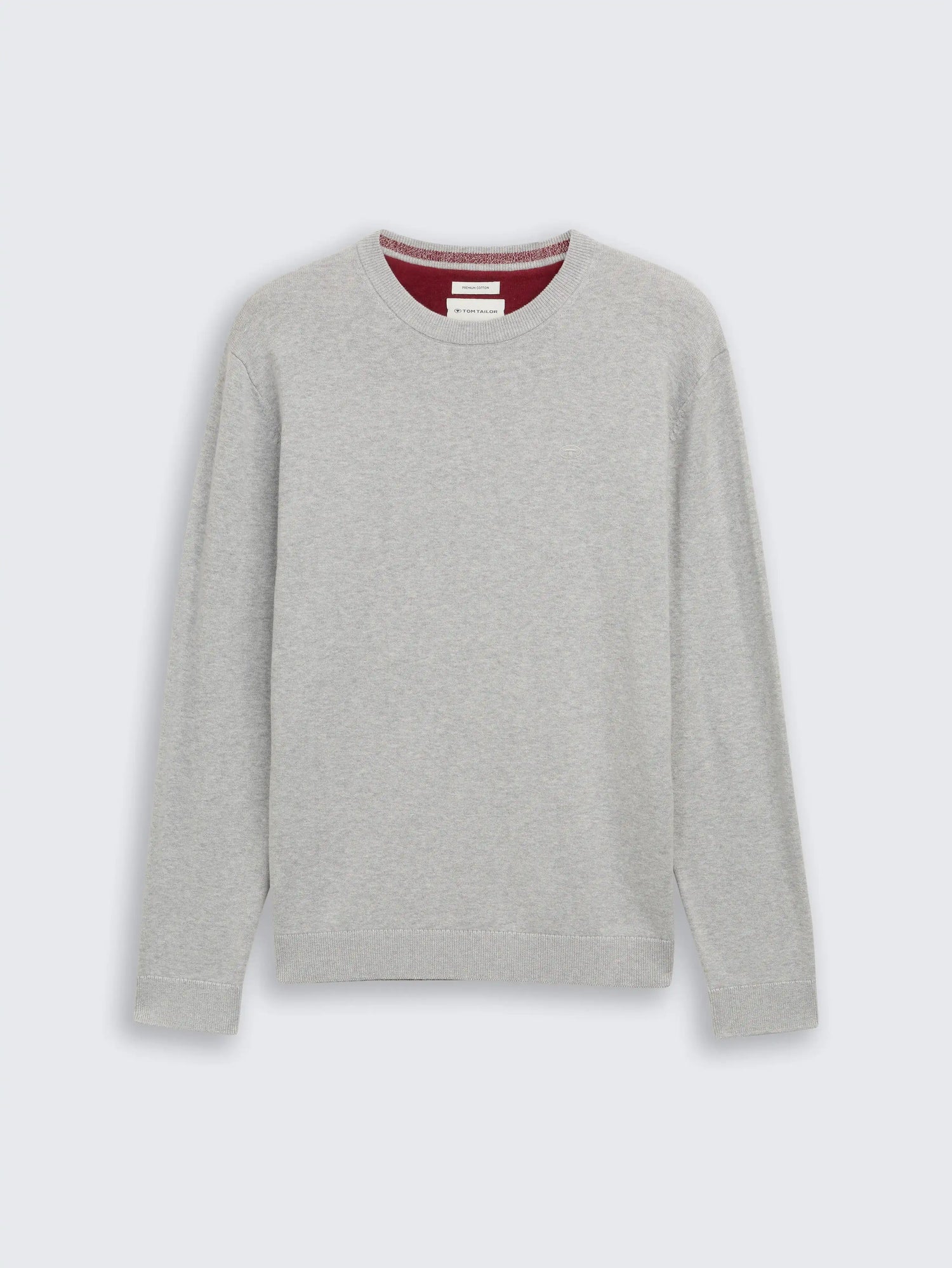 Tom Tailor_0_Basic Knitted Jumper Made From Cotton_1039810_14427_01