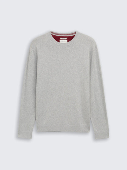 Tom Tailor_0_Basic Knitted Jumper Made From Cotton_1039810_14427_01