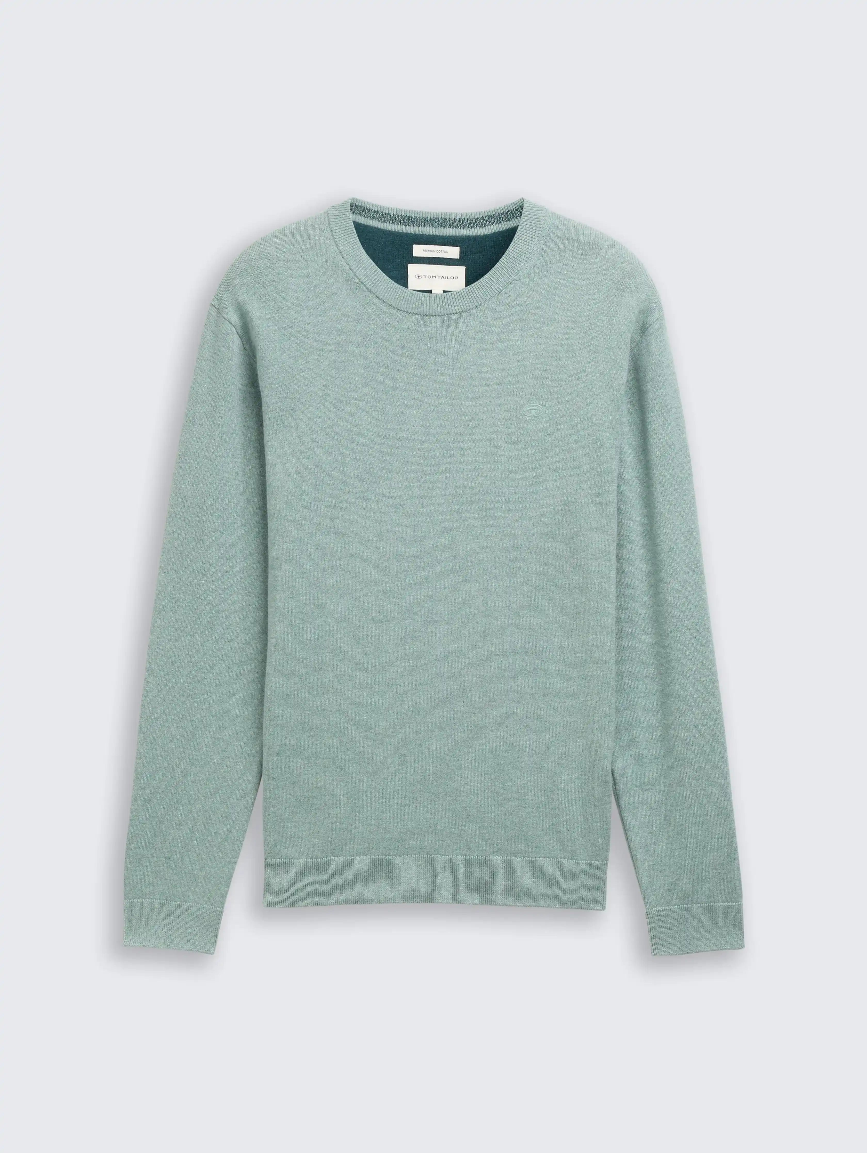 Tom Tailor_0_Basic Knitted Jumper Made From Cotton_1039810_28732_01