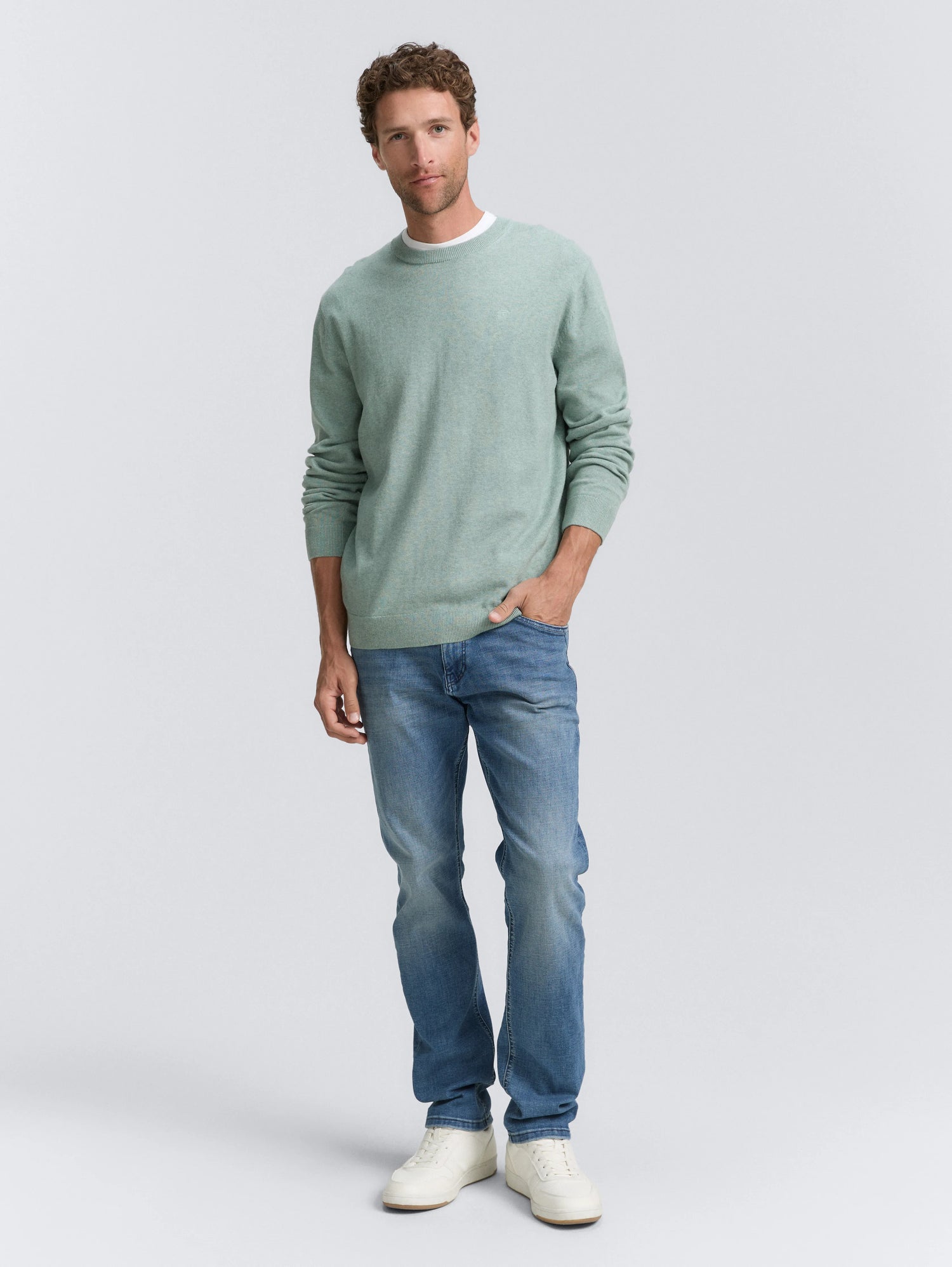 Tom Tailor_0_Basic Knitted Jumper Made From Cotton_1039810_28732_03