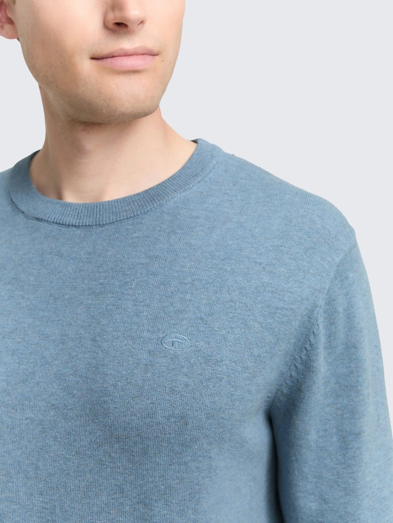 Tom Tailor_0_Basic Knitted Jumper Made From Cotton_1039810_39094_05