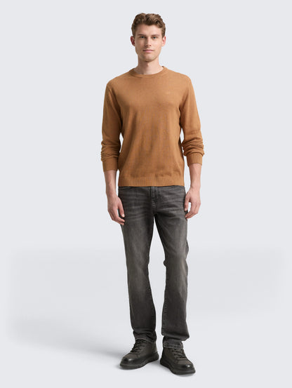 Tom Tailor_0_Basic Knitted Jumper Made From Cotton_1039810_39098_01