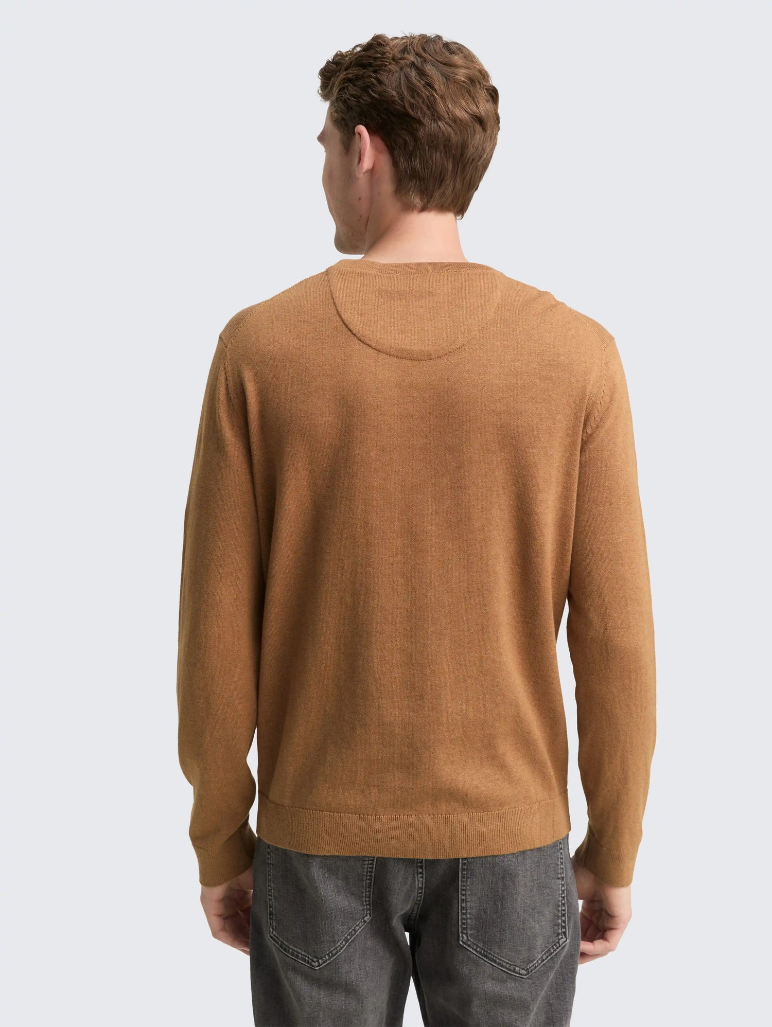 Tom Tailor_0_Basic Knitted Jumper Made From Cotton_1039810_39098_03