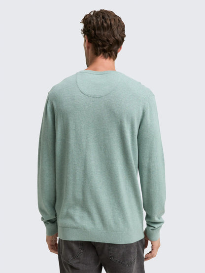 Tom Tailor_0_Cotton V-Neck Knitted Jumper_1039811_28732_03