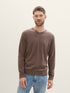 Knitted Pullover with A V-Neckline_1039811_36303_01