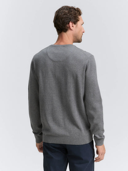 Tom Tailor_0_Cotton V-Neck Knitted Jumper_1039811_38679_04