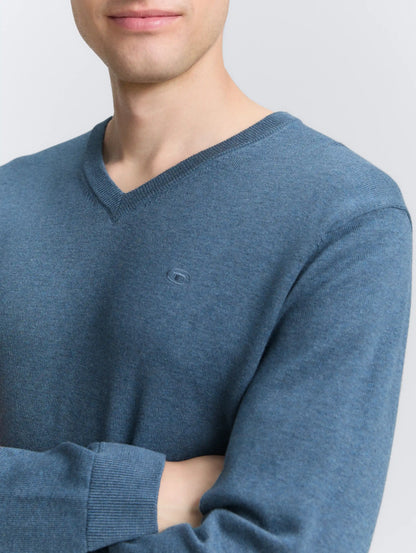 Tom Tailor_0_Cotton V-Neck Knitted Jumper_1039811_38701_05