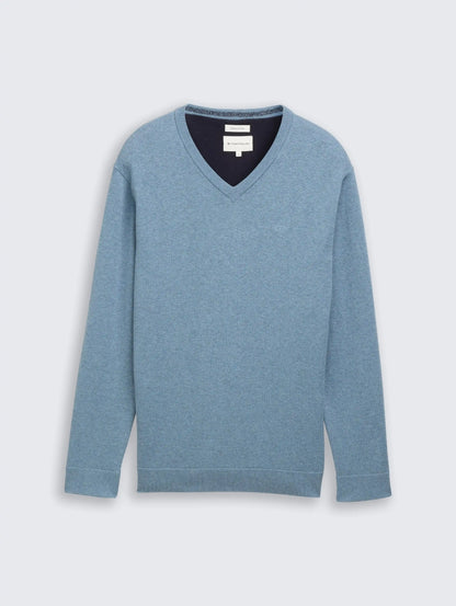 Tom Tailor_0_Cotton V-Neck Knitted Jumper_1039811_39094_04
