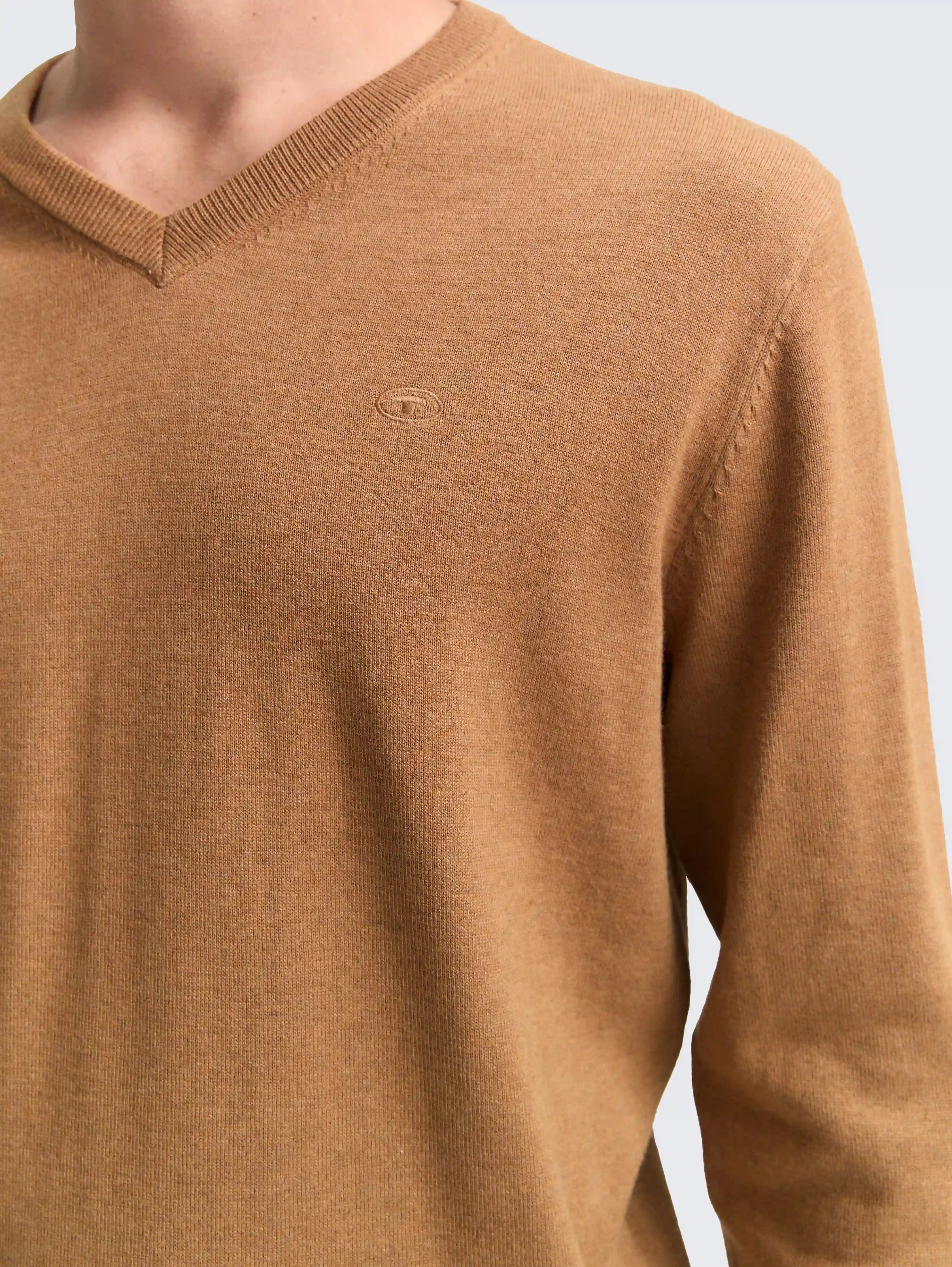 Tom Tailor_0_Cotton V-Neck Knitted Jumper_1039811_39098_05