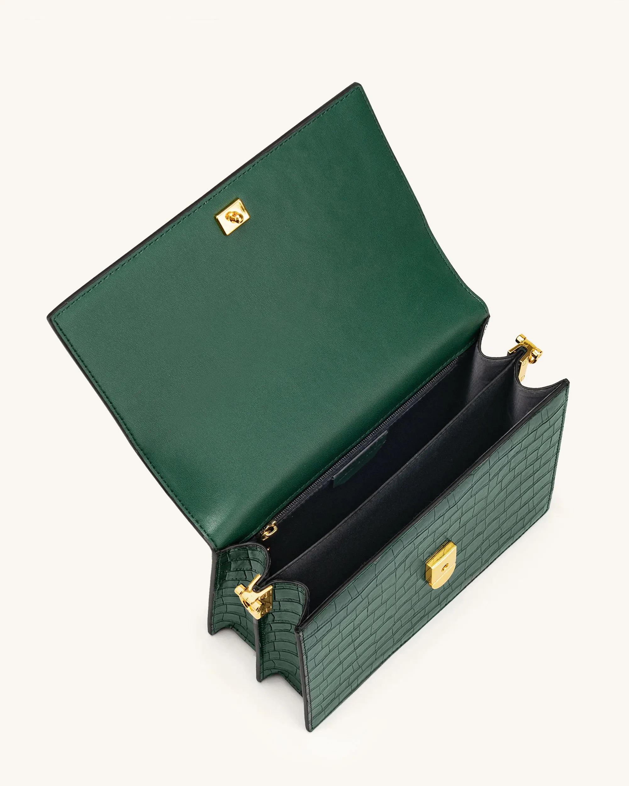 JW PEI_Dark Green Croc_Mini Flap Crossbody_104-11_Dark Green Croc_05