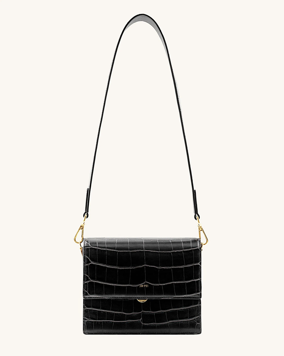 JW PEI_Black Croc_Mini Flap Crossbody_104-2_Black Croc_02