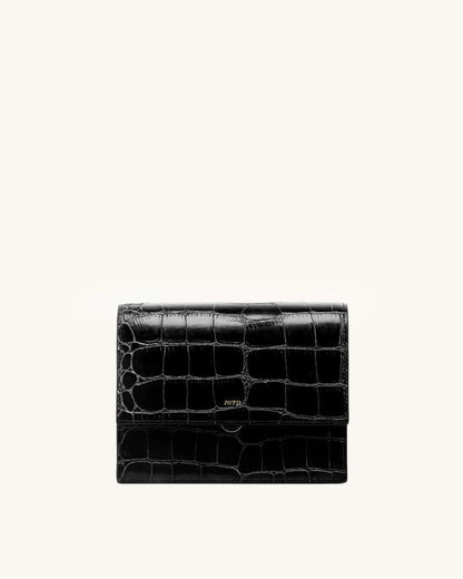 JW PEI_Black Croc_Mini Flap Crossbody_104-2_Black Croc_05