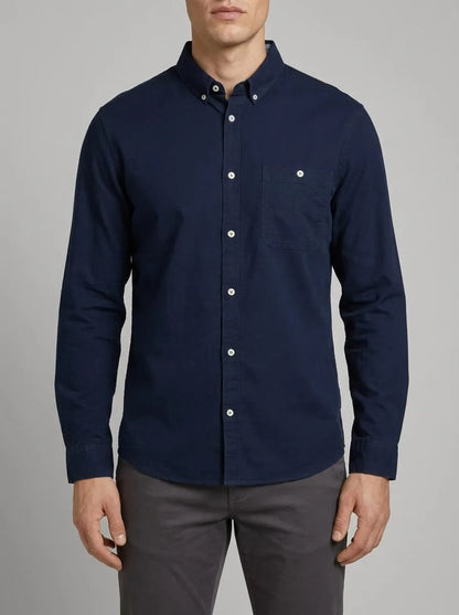 Tom Tailor Sky Captain Blue Men Oxford Shirt SKU: 1040117_10668 Image 00