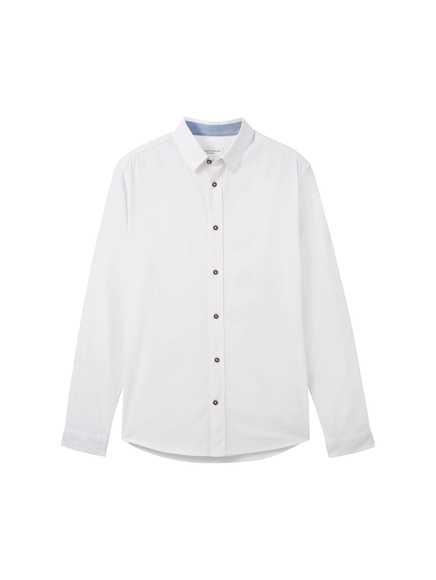 Tom Tailor White Men Textured Shirt SKU: 1040118_20000 Image 07