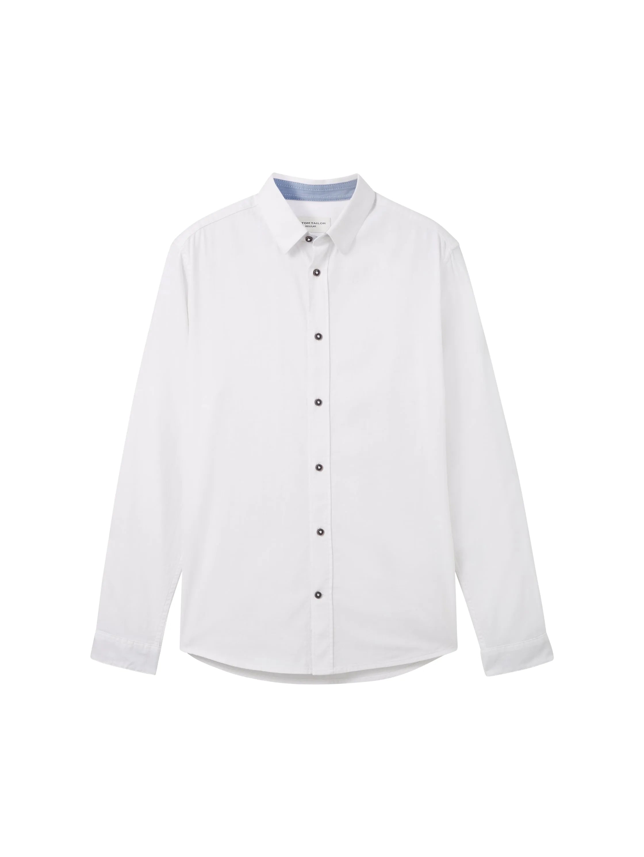 Tom Tailor White Men Textured Shirt SKU: 1040118_20000 Image 07