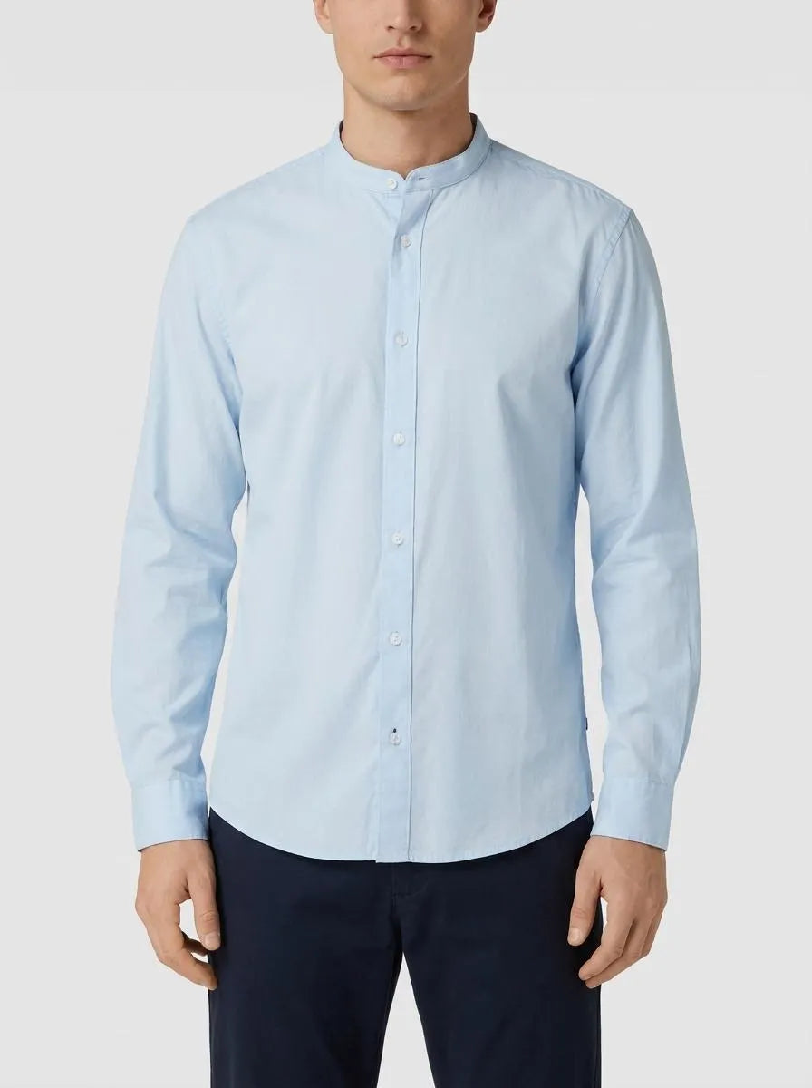 Tom Tailor Light Metal Blue Men Regular Fit Long-Sleeved Dress Shirt SKU: 1040119_13302 Image 00