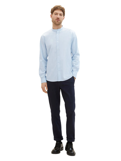 Tom Tailor Light Metal Blue Men Regular Fit Long-Sleeved Dress Shirt SKU: 1040119_13302 Image 04