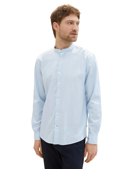 Tom Tailor Light Metal Blue Men Regular Fit Long-Sleeved Dress Shirt SKU: 1040119_13302 Image 05