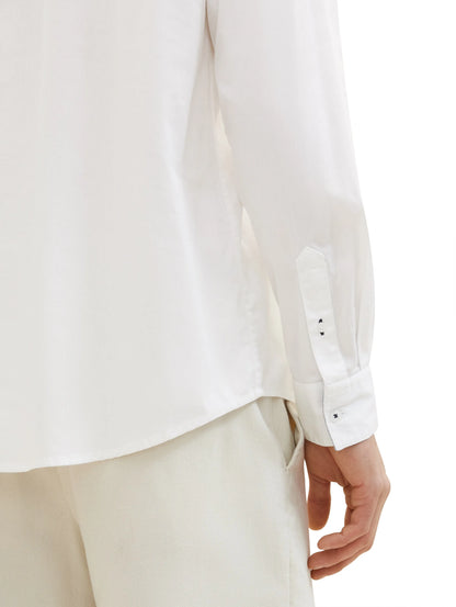 Tom Tailor White Men Regular Fit Long-Sleeved Dress Shirt SKU: 1040119_20000 Image 04