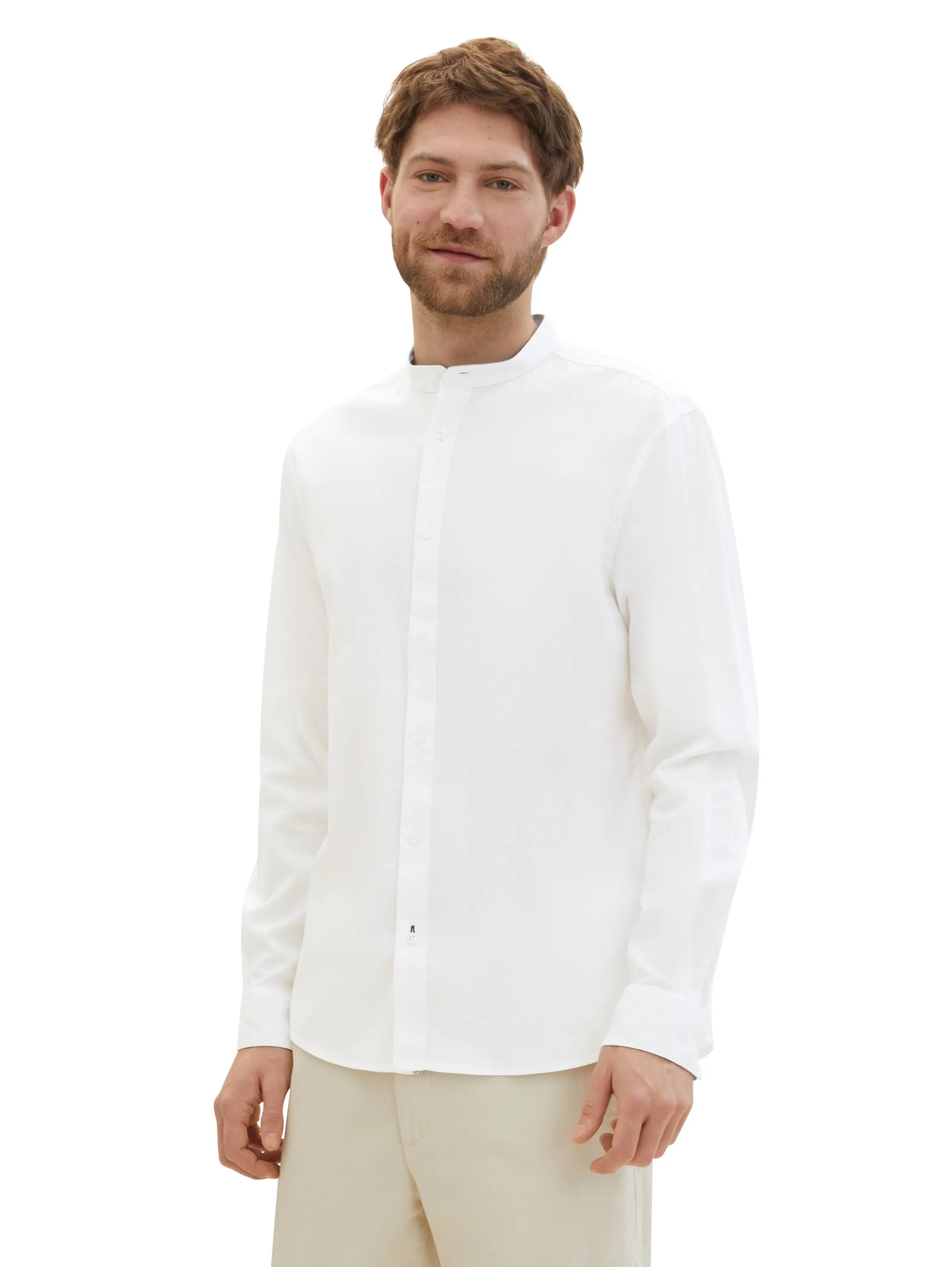 Tom Tailor White Men Regular Fit Long-Sleeved Dress Shirt SKU: 1040119_20000 Image 05