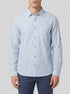 Tom Tailor Blue Fine Stripe Men Shirt with Linen SKU: 1040142_34918 Image 00