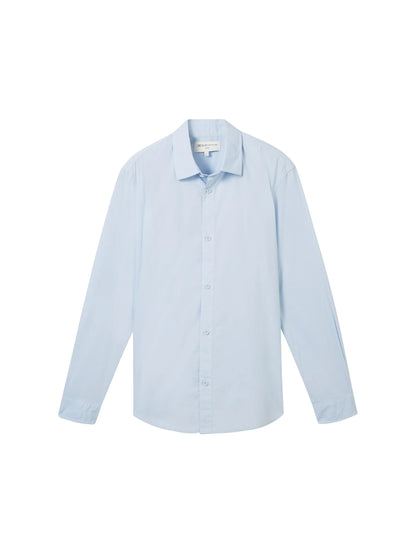 Denim Tom Tailor Light Metal Blue Men Regular Fit Long-Sleeved Dress Shirt SKU: 1040146_13302 Image 07