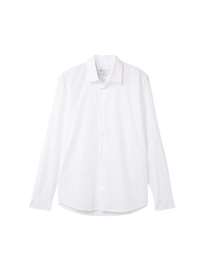 Denim Tom Tailor White Men Regular Fit Long-Sleeved Dress Shirt SKU: 1040146_20000 Image 07